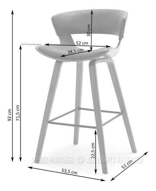 Židle Horvi (ořech + antic)
