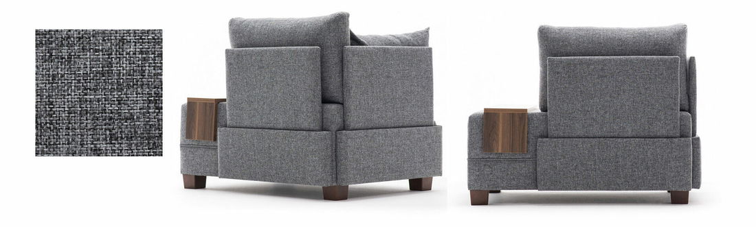 Křeslo Flaj (šedá) (L)