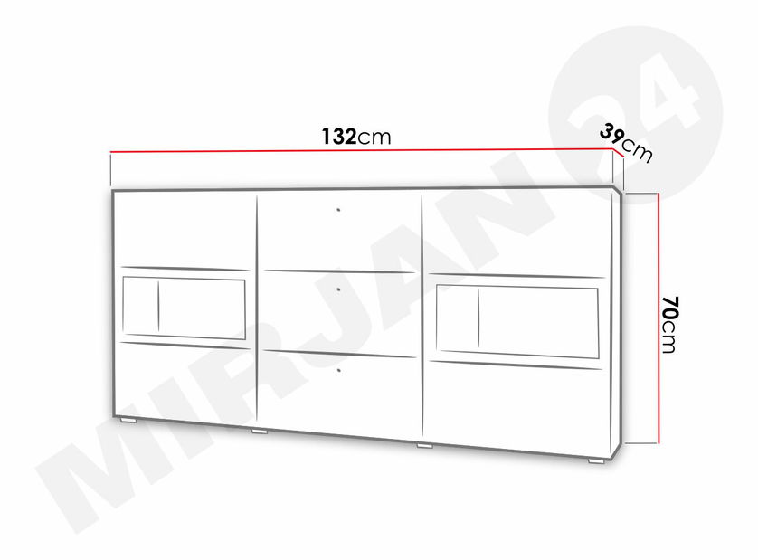 Obývací stěna s komodou Baros 10 *výprodej
