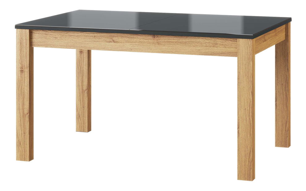 Jídelní stůl Kogro 40 (dub camargue + černá matná) (pro 4 až 8 osob)