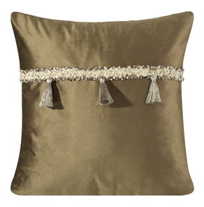 Ozdobný polštář 45x45 cm Joana (hnědá) (1 ks)