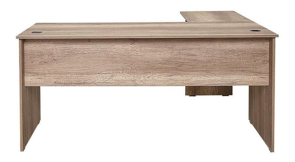 Rohový PC stolek Raven (ořech světlý)