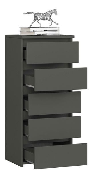 Komoda Cipriano III (grafit šedý)