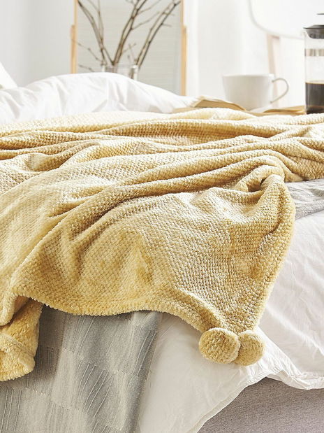 Deka 200x150 cm SALIER (polyester) (žlutá)