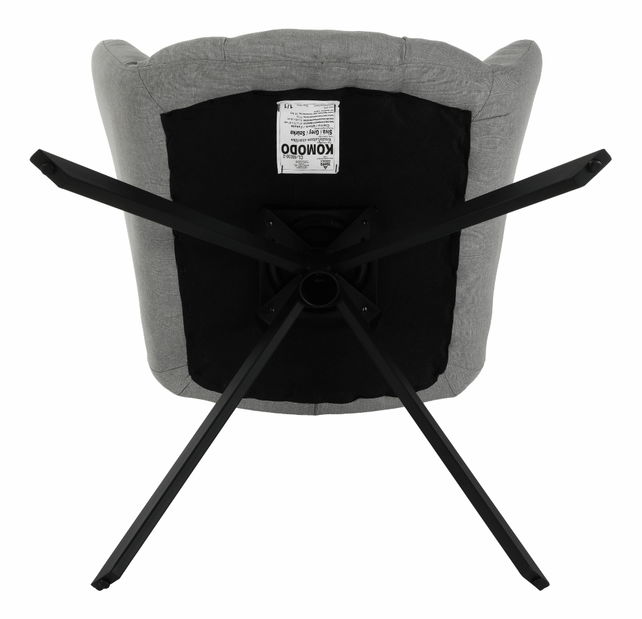 Dizajnové křeslo Komand (šedá)