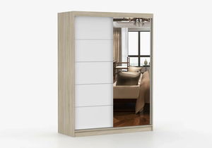 Šatní skříň Viola 05 (dub sonoma + bílá)