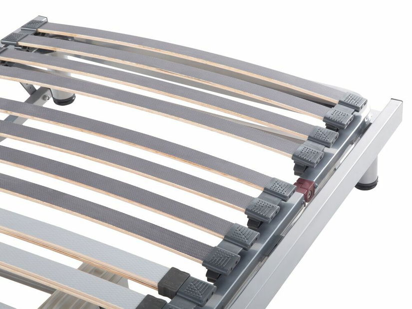 Set 2 ks. elektricky nastavitelných lamelových roštů 200x180 cm COMENDO (dřevo) (stříbrná)
