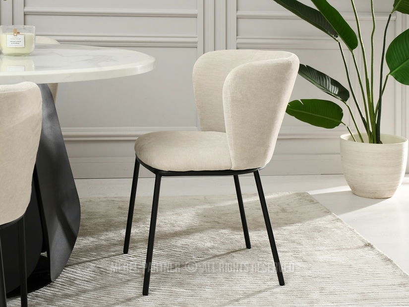 Jídelní židle Koalas (béžová + černá)
