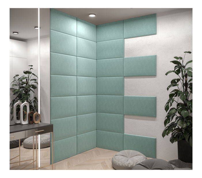 Čalouněný panel Cubic 70x40 cm (mátová)