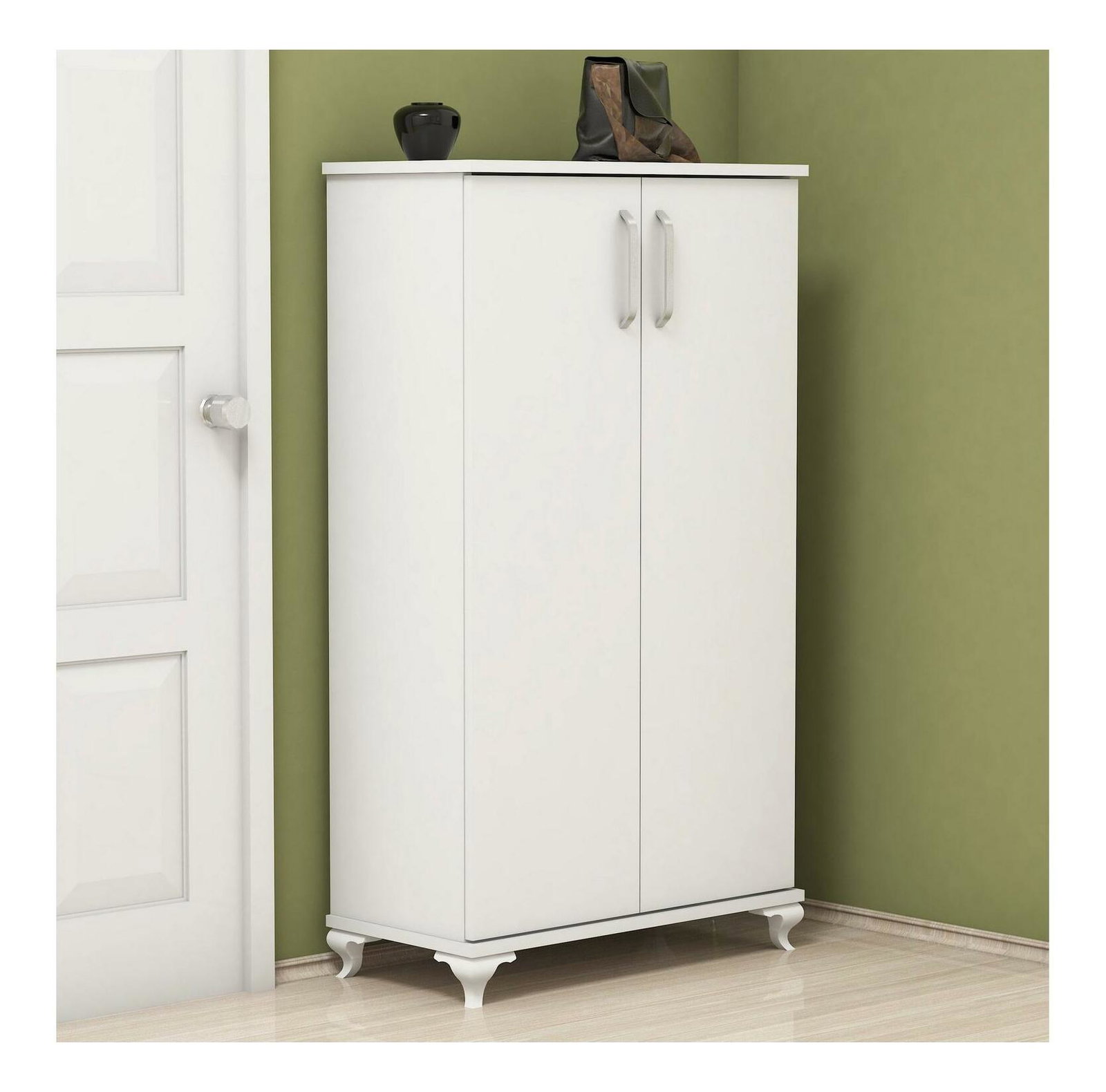 Skříňka na boty Arnie (bílá)