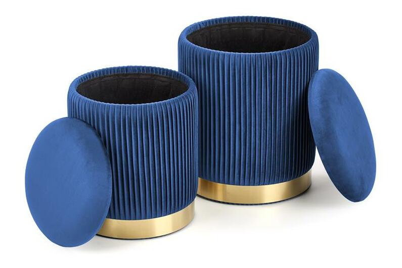 Set 2 ks. taburetů Solo (tmavě modrá)