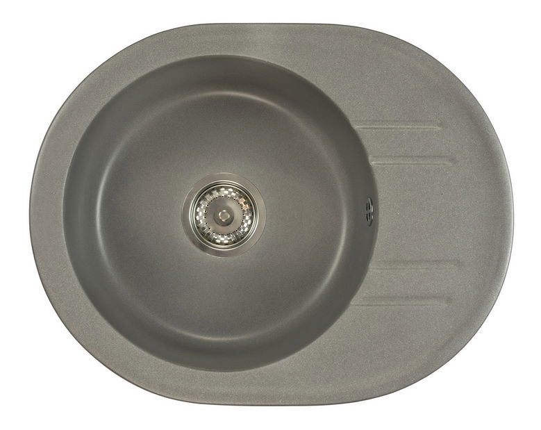 Kuchyňský dřez Baltera (šedá) (se 2 otvory pro baterii)