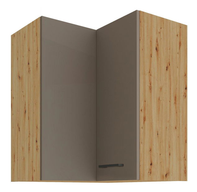 Horní rohová kuchyňská skříňka Barb 60x60 GN-72 2F (90°) (dub artisan)