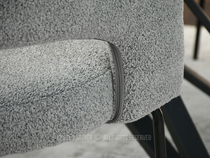 Židle Kim (šedá + černá)