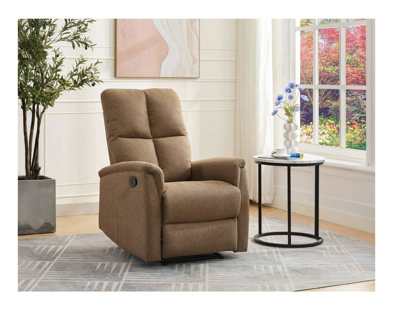 Polohovací křeslo Temor (hnědá)