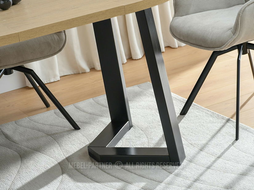 Jídelní stůl Aceptar (dub + černá)