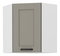 Horní rohová kuchyňská skříňka Lucid 58 x 58 GN 72 1F (claygrey + bílá)