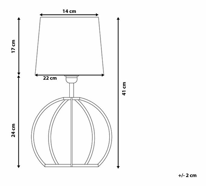 Stolní lampa Samma (černá)