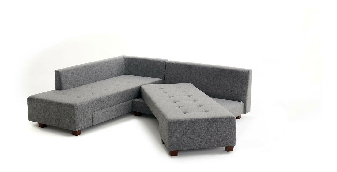 Rohová sedací souprava Madagascar (L) (Šedá)