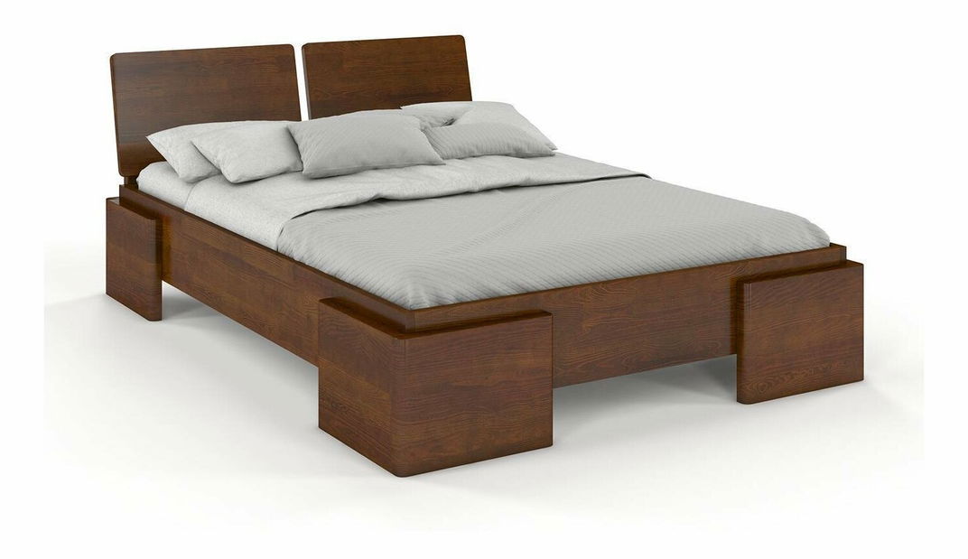 Manželská postel 180 cm Naturlig Jordbaer High (borovice)