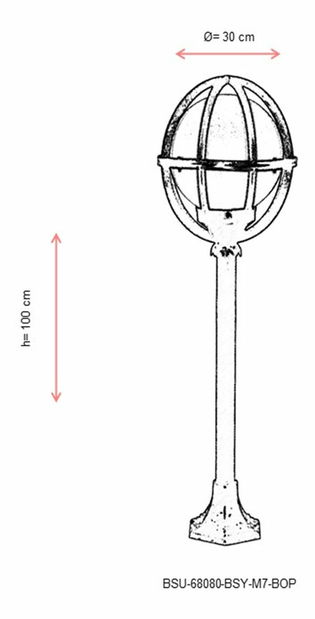 Venkovní podlahové svítidlo Derek (černá + bílá)