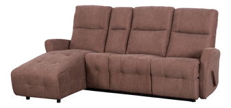 Nastavitelná sedací souprava rohová Toran (hnědá) (L) 