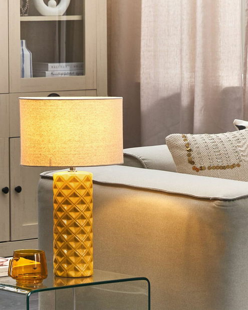 Stolní lampa Betanny (žlutá)