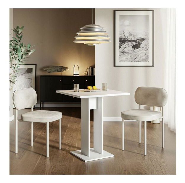 Jídelní stůl Evoreta (bílá) (pro 2 osoby)