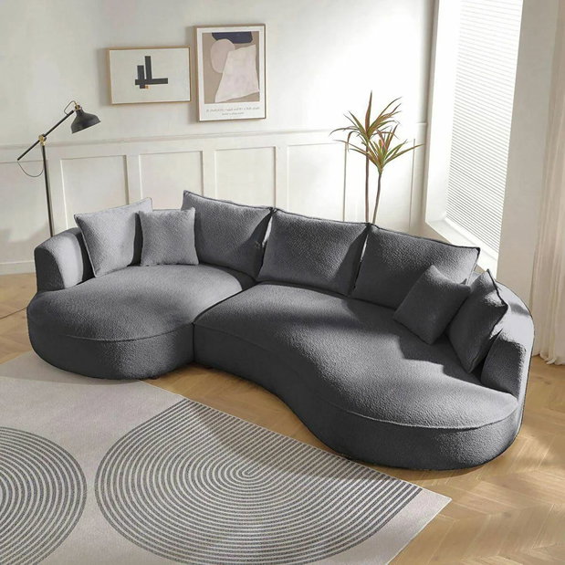 Rohová sedačka Vendy (šedá) (P)