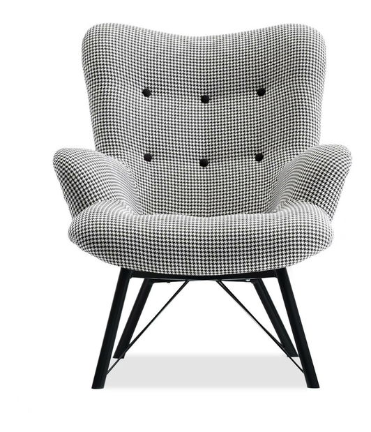 Relaxační křeslo Dawntawn (bílá + černá)