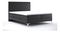 Boxspring postel 180 cm Miror (černá ekokůže) (s úložným prostorem)