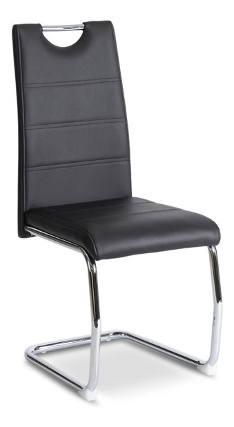 Jídelní židle Lesione (černá ekokůže)