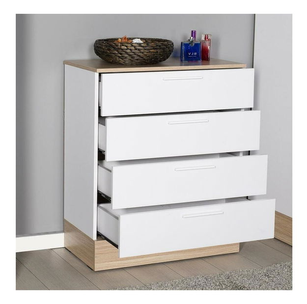 Komoda Seraphina 1 (dub + bílá)