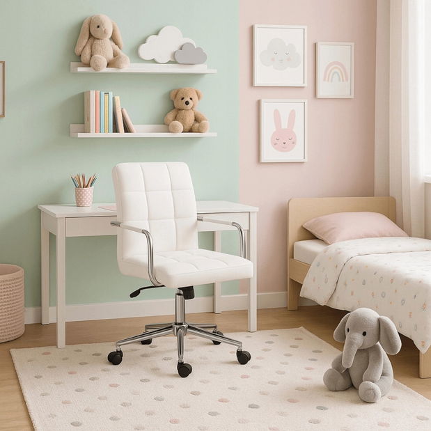  Dětská otočná židle Astronautic (bílá)