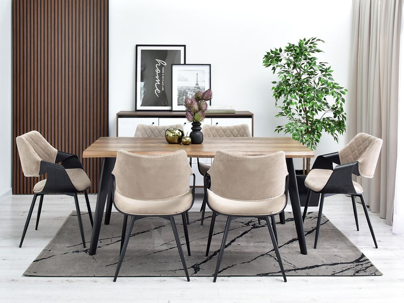 Židle Rolf K (béžová + černá)