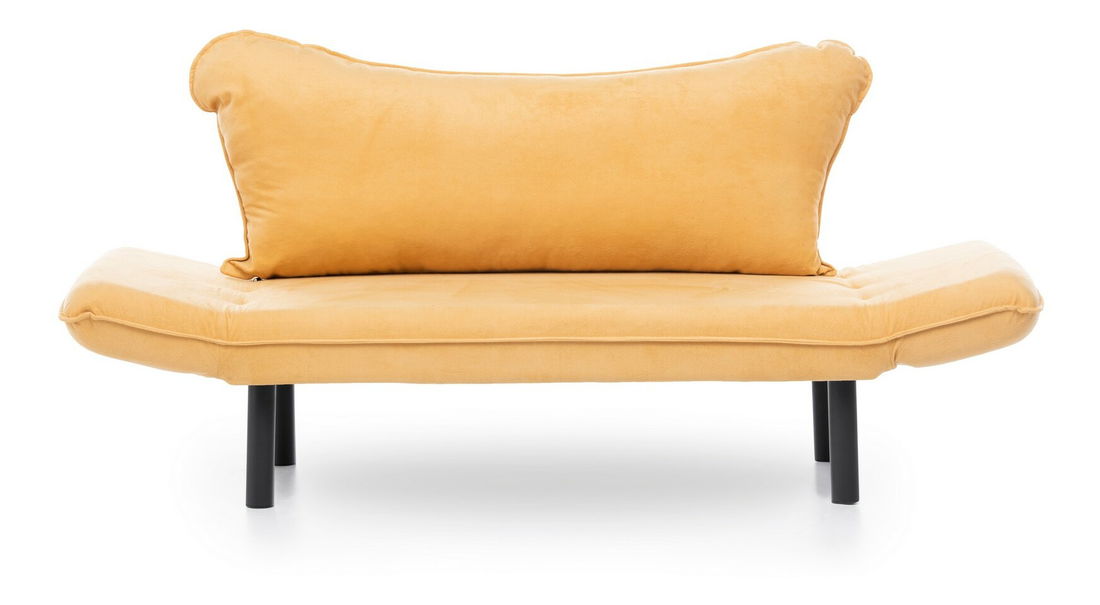 Rozkládací pohovka dvoused Chatty (hořčičná)