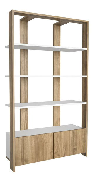 Regál Eleanoretta (ořech + bílá)