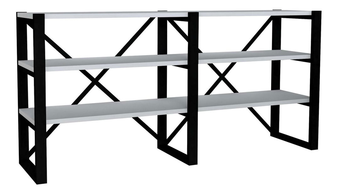 Regál Napoka (bílá + černá)