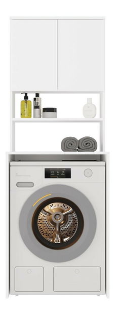 Skříňka nad pračku Perdieron 3 (bílá)