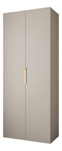 Šatní skříň 100 cm Carmela 40-4 (kašmír + zlatá)