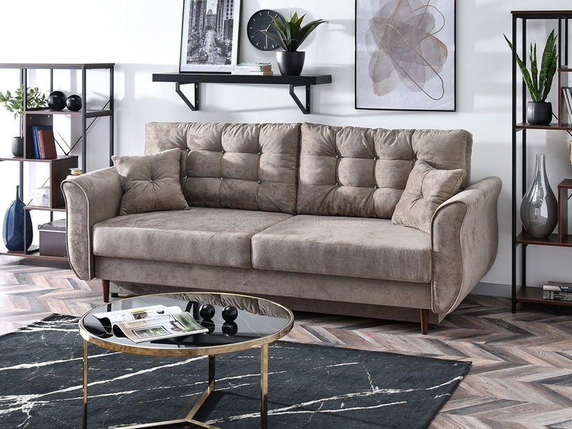 Pohovka dvousedačka Lirica (béžová)