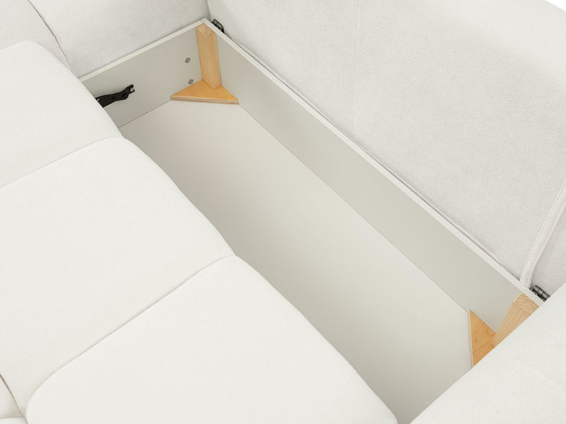 Rohová sedací souprava Basical (bílá) (L)