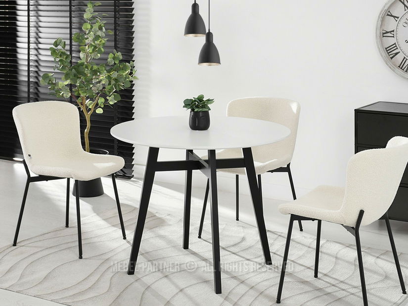 Jídelní stůl Croc (bílá + černá)