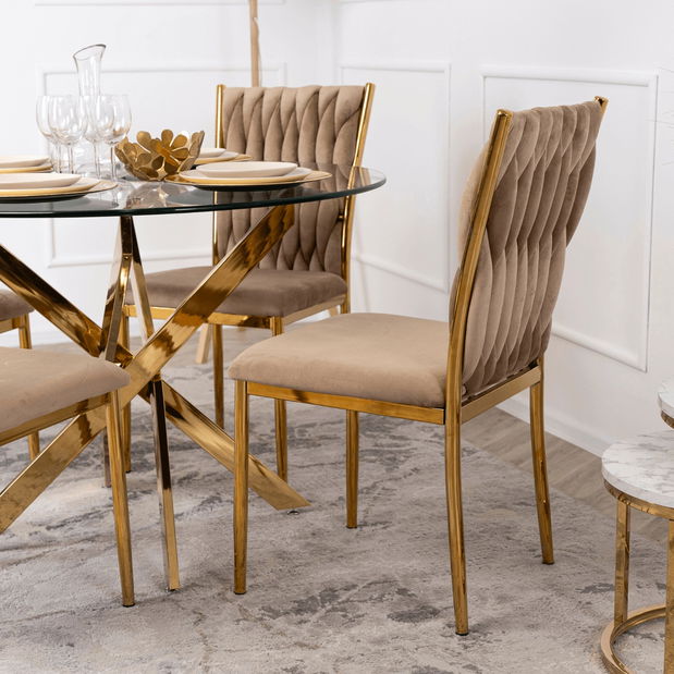 Jídelní židle Deboladas (béžová)