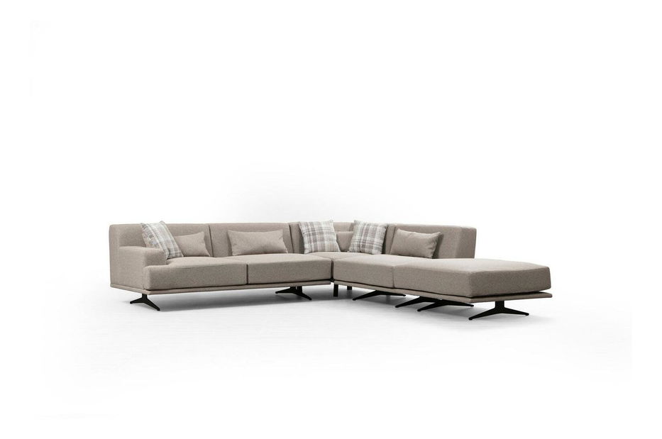 Rohová sedačka Bentelona (L) (béžová + černá)