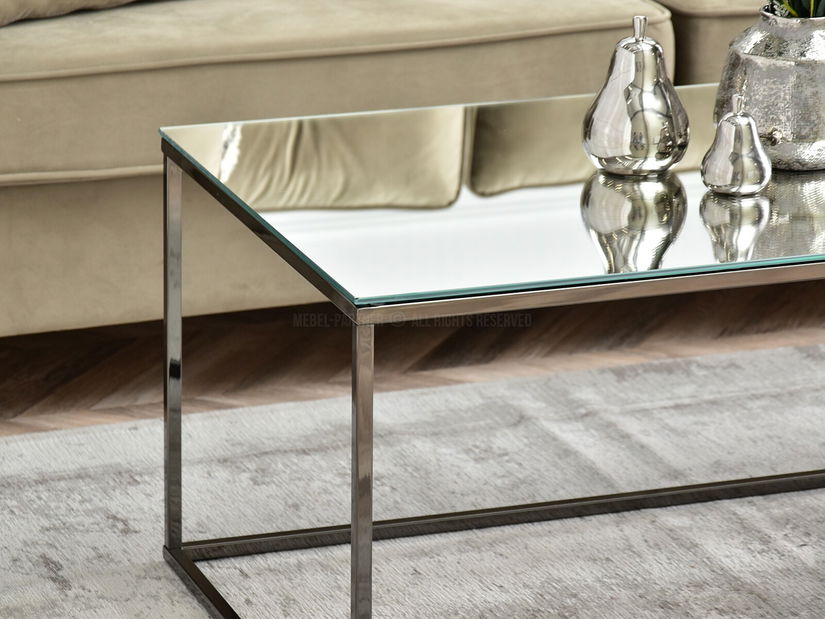 Konferenční stolek Bella Xl (chromová + černá)