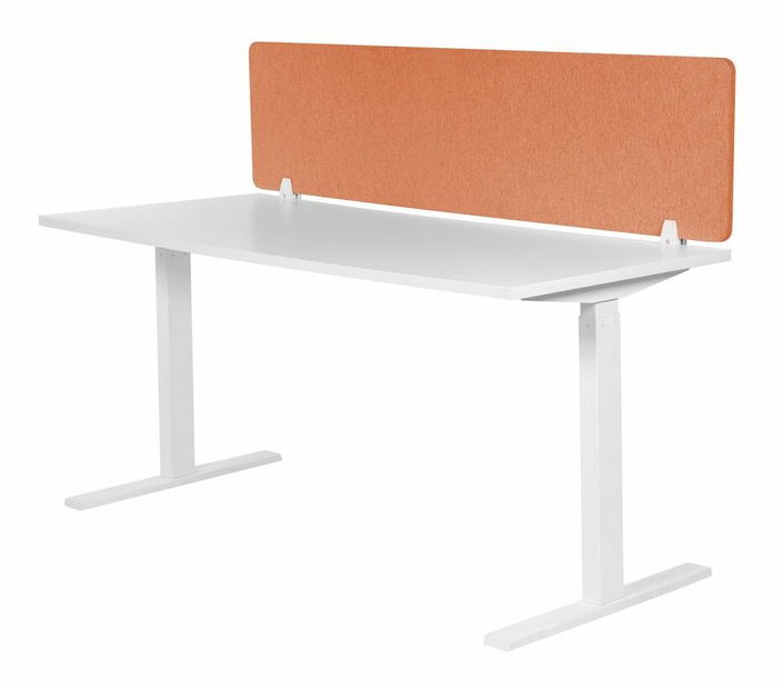 Přepážka na pracovní stůl 130 x 40 cm Walda (červená)