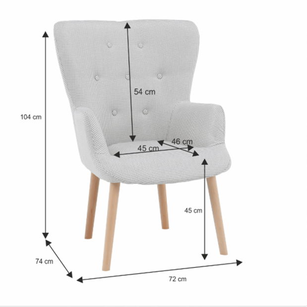 Relaxační křeslo Escravo (béžová)