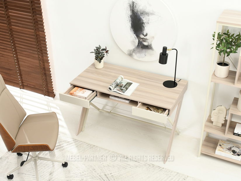 PC stolek Hilly (popelavá béžová)