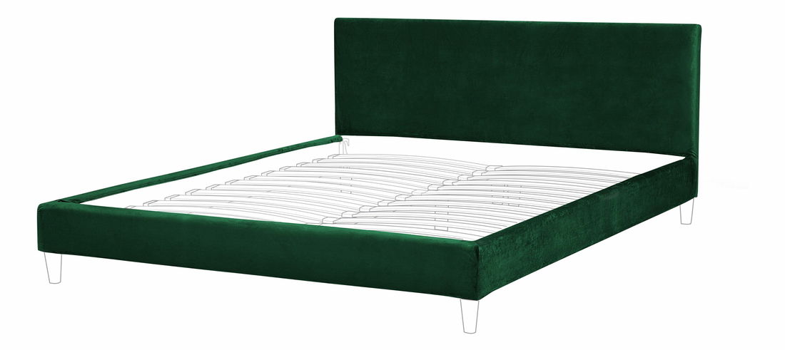 Potah na postel 180x200 cm Futti (tmavě zelená)